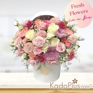 Fresh Flower in a Box - KadoPlus Florist Jakarta
