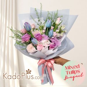 Mixed Tulips Bouquet - KadoPlus Florist Jakarta