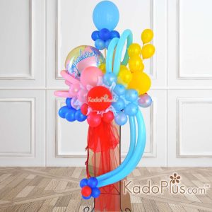 rangkaian balon standing, standing balon, standing congratulations balon, balloon arrangement, balon pembukaan