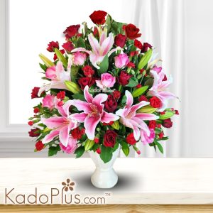 Fresh Flower Table Arrangment - KadoPlus Florist Jakarta Toko Bunga Jakarta