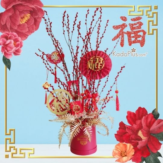 Rangkaian Imlek Golden Fortune. Chinese new year arrangement Jakarta