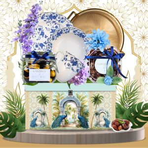 hampers lebaran terbaru kekinian cookies piring keramik. Hampers lebaran parcel lebaran Indonesia Hari Raya gift basket Mubarak Dinner set 2026