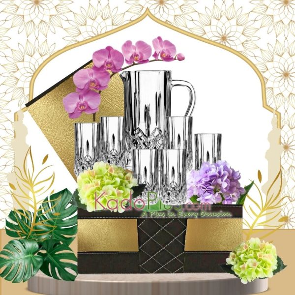 hampers lebaran mewah crystal jug set