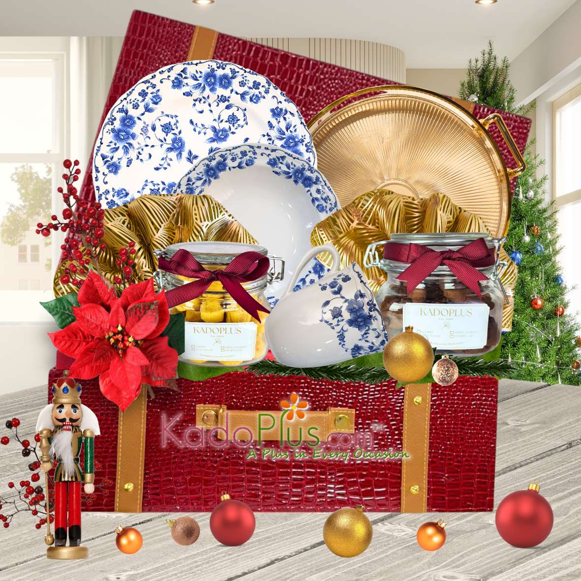 Christmas hampers dinner set Jakarta Indonesia, Parcel Natal Jakarta Indonesia. Hamper Natal Jakarta Indonesia Holly Jolly 2025