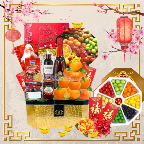 chinese new year hamper, parcel imlek jakarta Indonesia. Parcel buah jeruk mandarin imlek. Golden fortunes