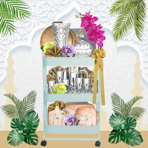 Hampers lebaran parcel lebaran Indonesia Hari Raya gift basket Glamorous home set 3. Parcel lebaran mewah 2026