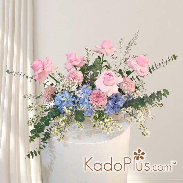 Fresh Flower Table Arrangment - KadoPlus Florist Jakarta Toko Bunga Jakarta