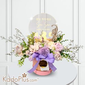 Artifical Silk Flowers Acrylic LED - Table Arrangment | KadoPlus