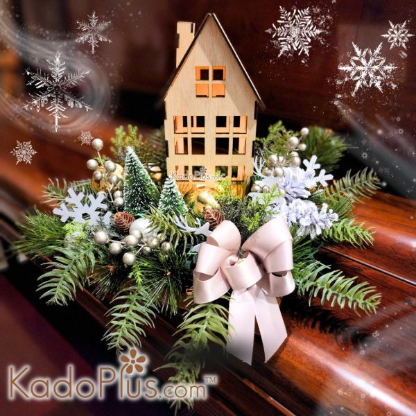 Parcel Natal & Tahun Baru - White Winter House Arrangement