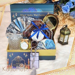 hampers lebaran terbaru tea set cookies. Hampers lebaran parcel lebaran Indonesia Hari Raya gift basket Salam Ramadan