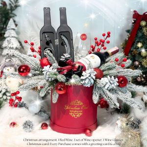 Christmas arrangement christmas flower arrangement Rangkaian Christmas Flower Holiday Toast 1 Christmas Flower