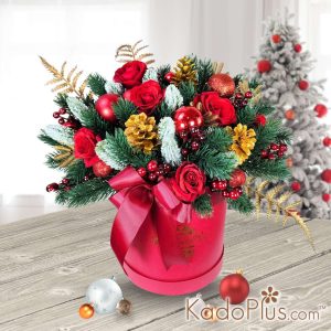 Christmas arrangement christmas candle arrangement Rangkaian Splendid Christmas Flower Box
