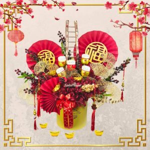 rangkaian bunga imlek chinese new year flowers cny flower arrangement ascending